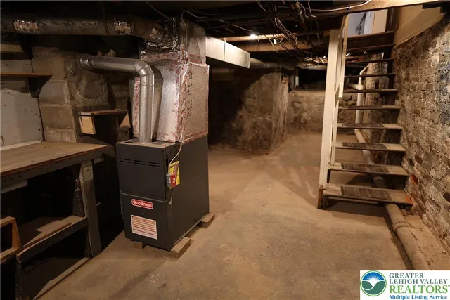 a view of storage and utility room