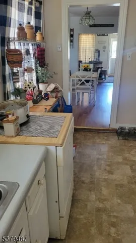 a view of living room and kitchen