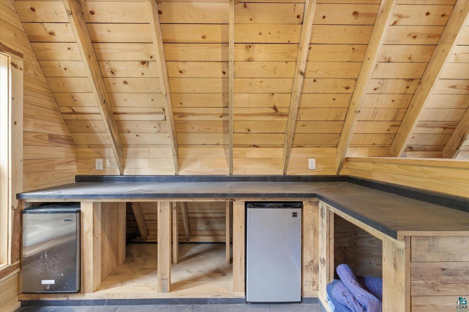5298 Long Island Tower, MN 55790 - Photo 13 of 31 Vaulted wood-finish ceilings with exposed beams