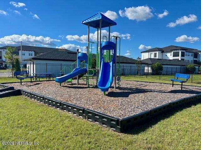 3605 Prancer Point Middleburg, FL 32068 - Photo 28 of 38 a view of a backyard with a slide