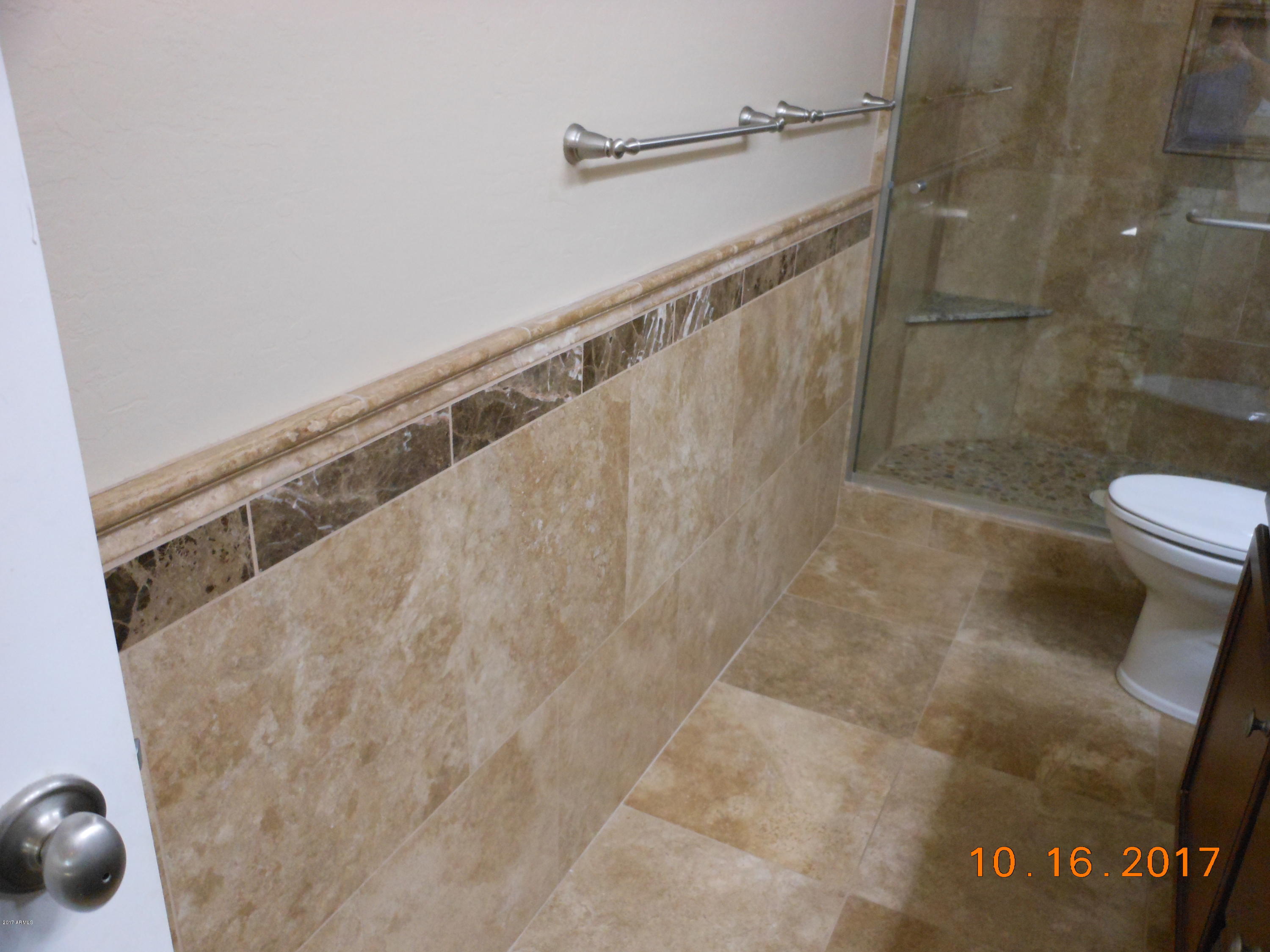 3045 West Hearn Road Phoenix, AZ 85053 - Photo 22 of 31 Master Shower Wainscoting
