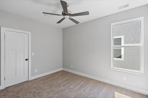 a view of a livingroom with a window