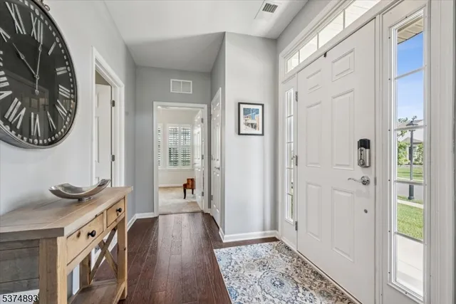 a view of a hallway with interior of the house