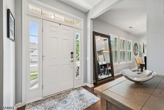 a view of a living room and a window