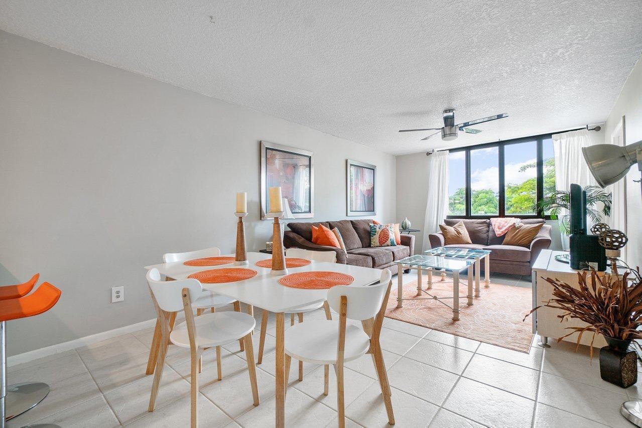 755 Dotterel Road, Unit 1312 Delray Beach, FL 33444 - Photo 3 of 21 a view of a dining room with furniture and window
