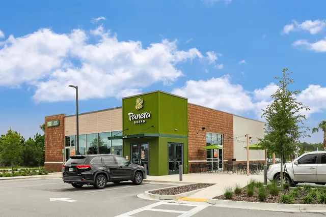 a car parked in front of a building