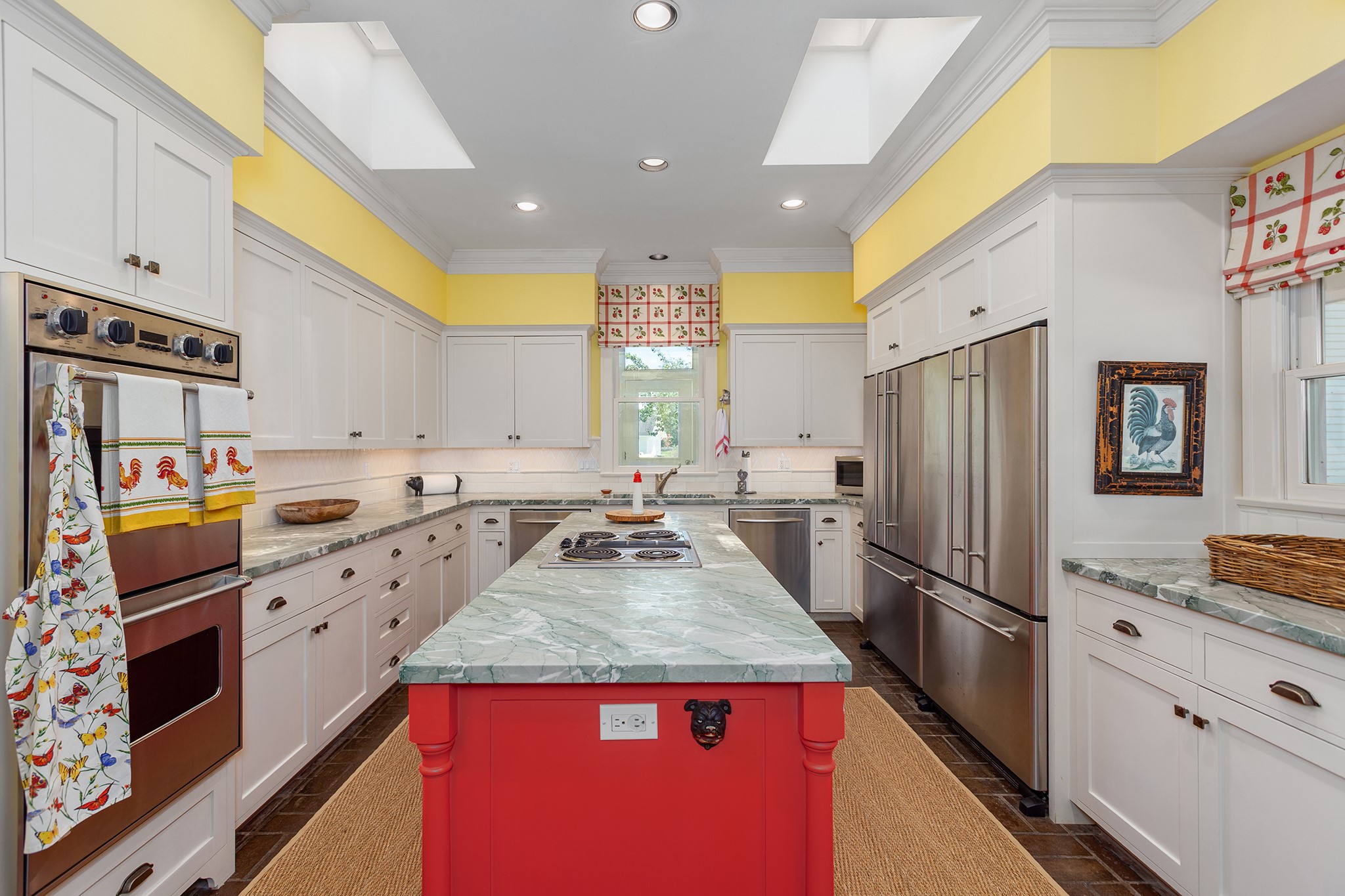 2908 Robichaux Road Pattison, TX 77423 - Photo 18 of 50 a kitchen with stainless steel appliances granite countertop a refrigerator a stove and white cabinets