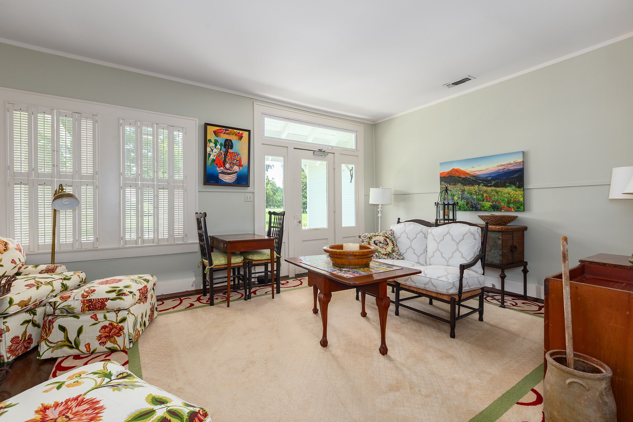 2908 Robichaux Road Pattison, TX 77423 - Photo 25 of 50 a living room with furniture and a floor to ceiling window