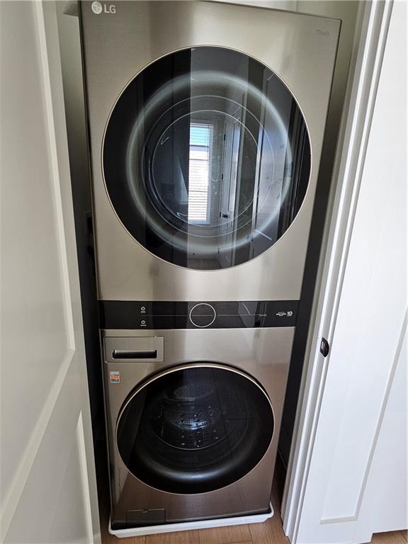 1294 Longreen Terrace Northwest, Unit 2 Atlanta, GA 30318 - Photo 23 of 25 a utility room with dryer and washer