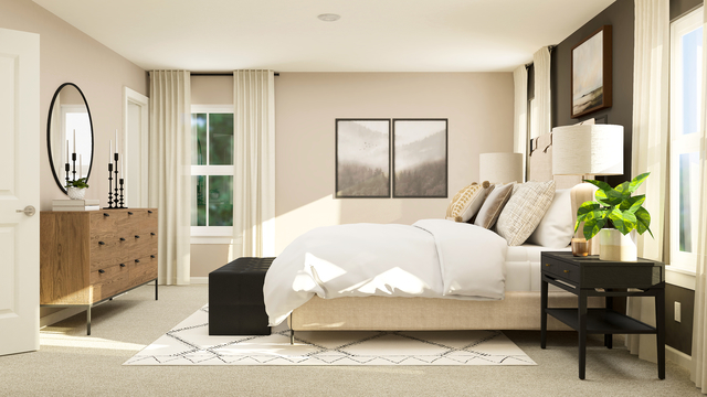 406 West Point Circle Algonquin, IL 60102 - Photo 11 of 35 a bed room with a bed and a potted plant