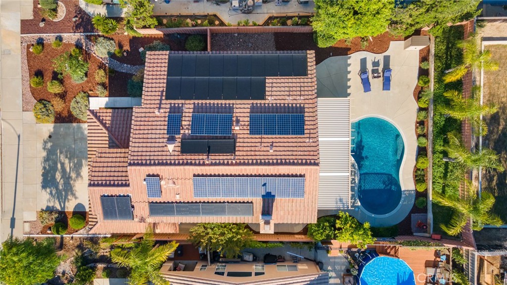 20885 Bakal Drive Riverside, CA 92508 - Photo 43 of 47 an aerial view of a house with a swimming pool