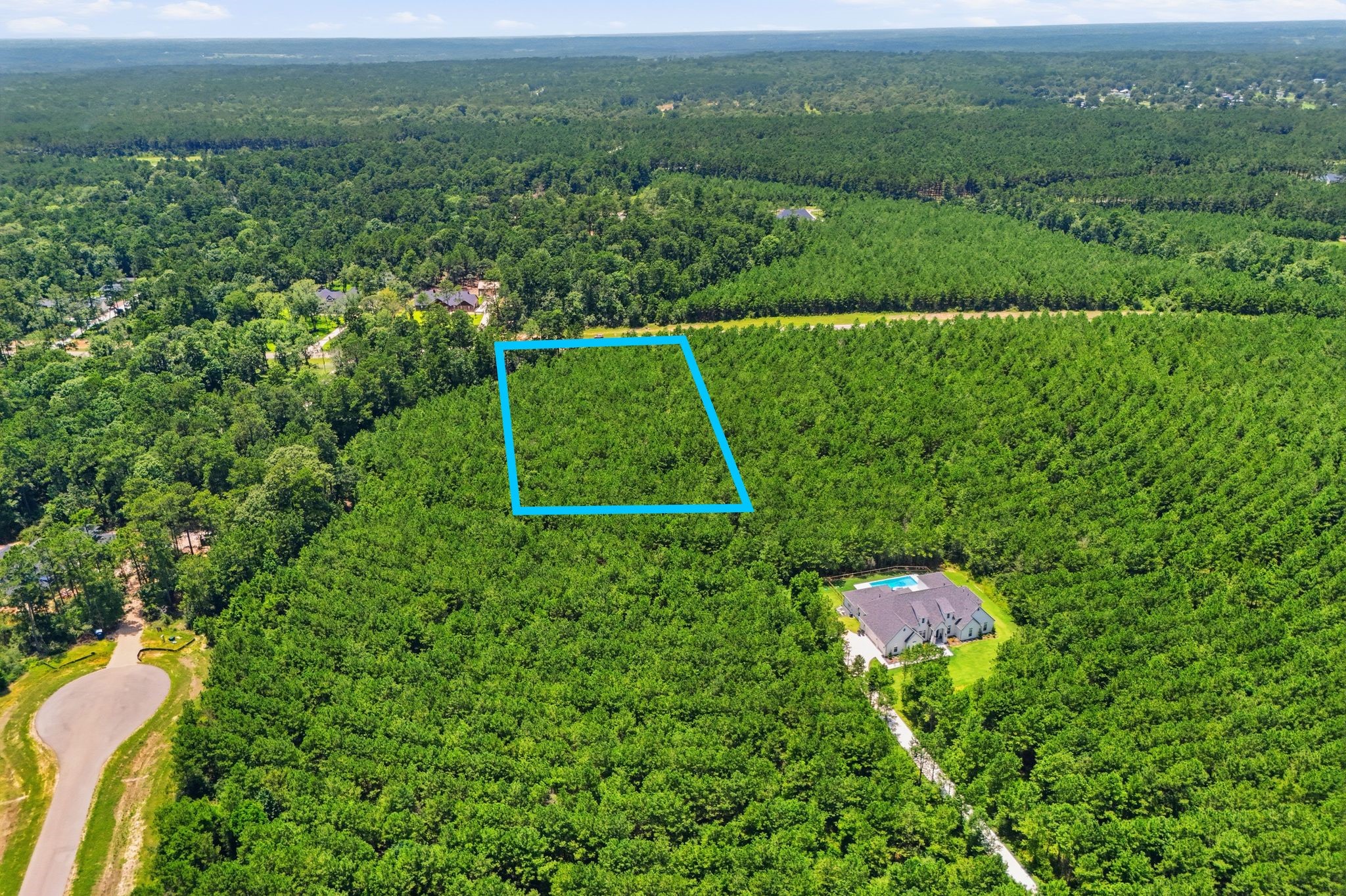 16222 Ridge Oak Road Willis, TX 77378 - Photo 6 of 32 Aerial view of 2 acre lot 18, section 09