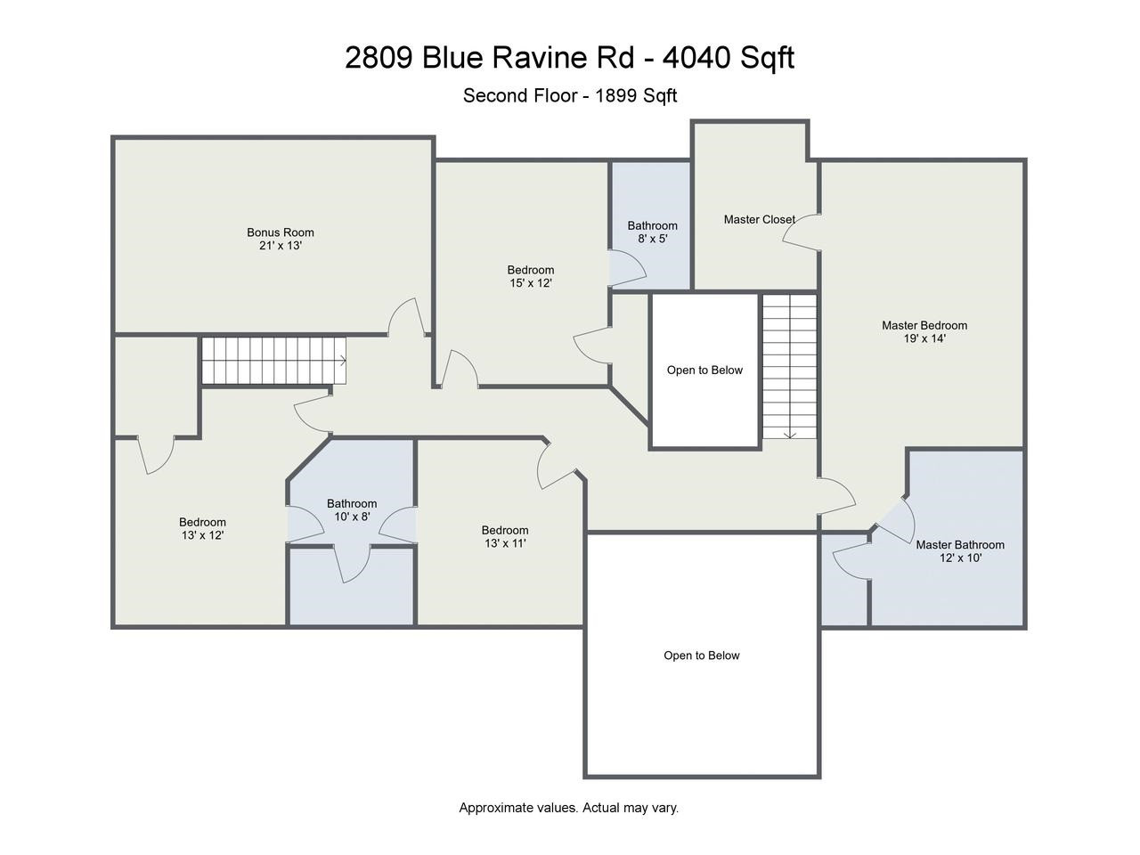 2809 Blue Ravine Road Wake Forest, NC 27587 - Photo 25 of 25 2nd Floor Plan