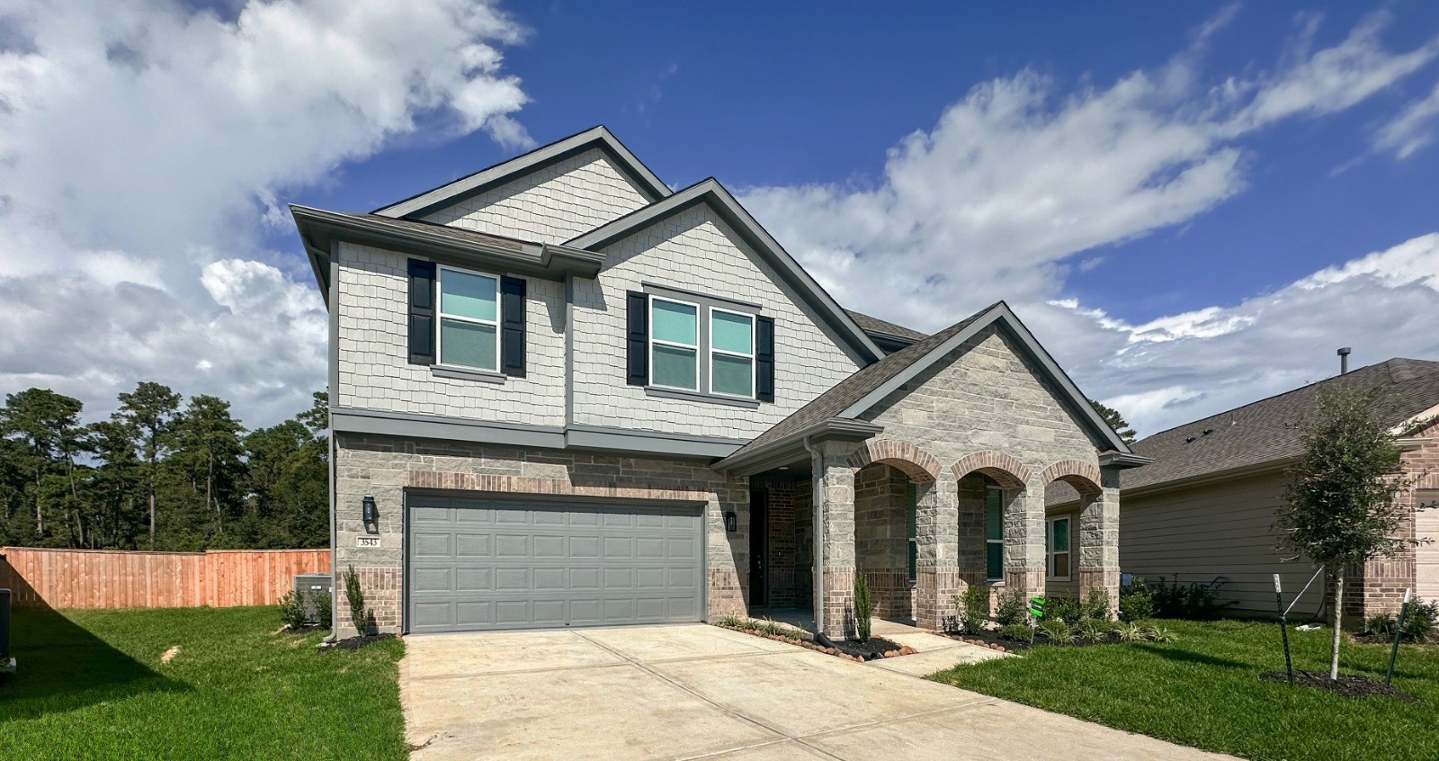 front view of house with a yard
