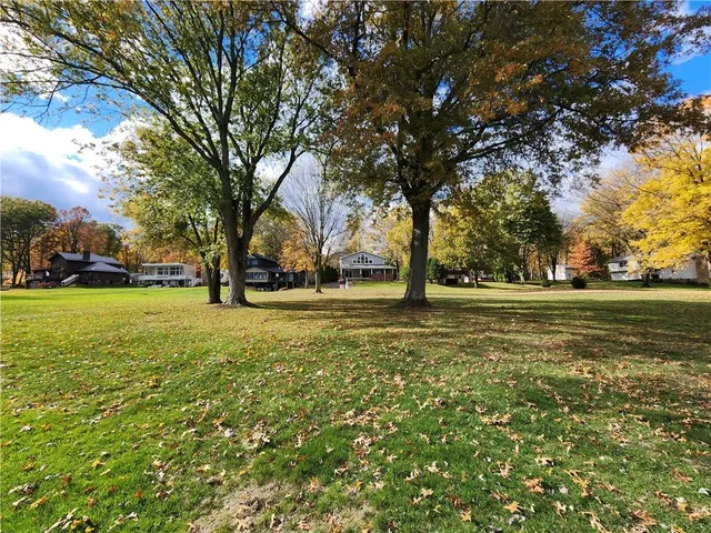 a view of park with trees
