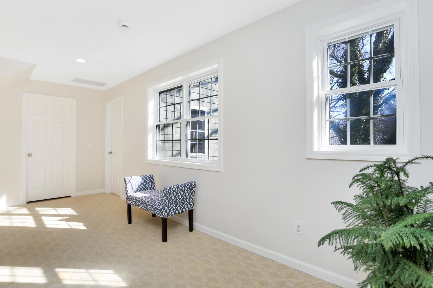 19 Walmsley Road Darien, CT 06820 - Photo 15 of 30 a living room with furniture and a potted plant