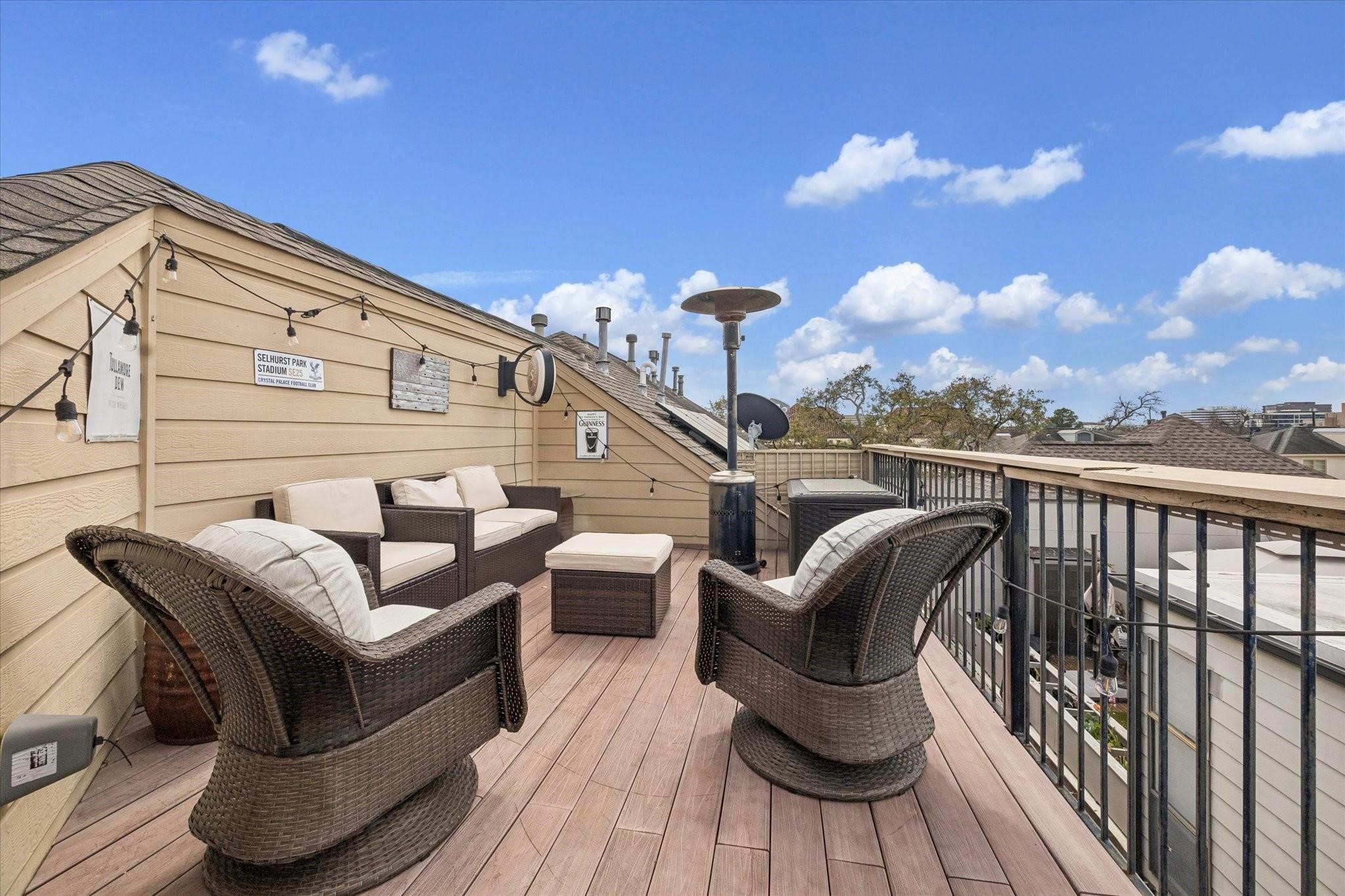 2128 Harold Street, Unit A Houston, TX 77098 - Photo 14 of 14 a view of balcony with couch