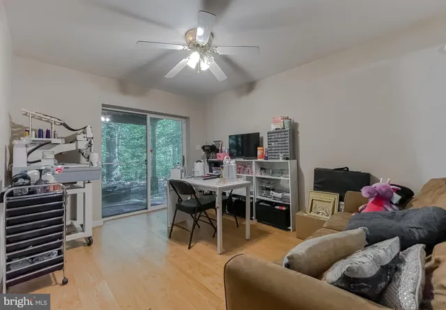 a view of balcony with a yard