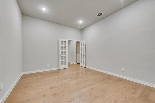 a view of an empty room