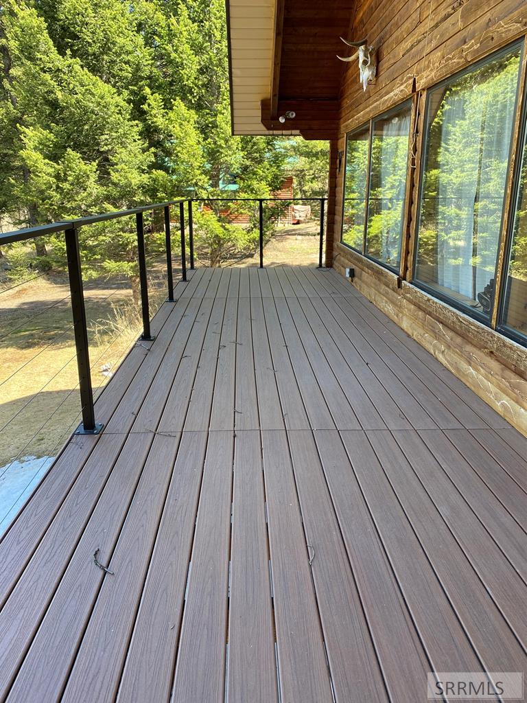 3616 Red Rock Road Island Park, ID 83429 - Photo 20 of 45 Deck front of cabin