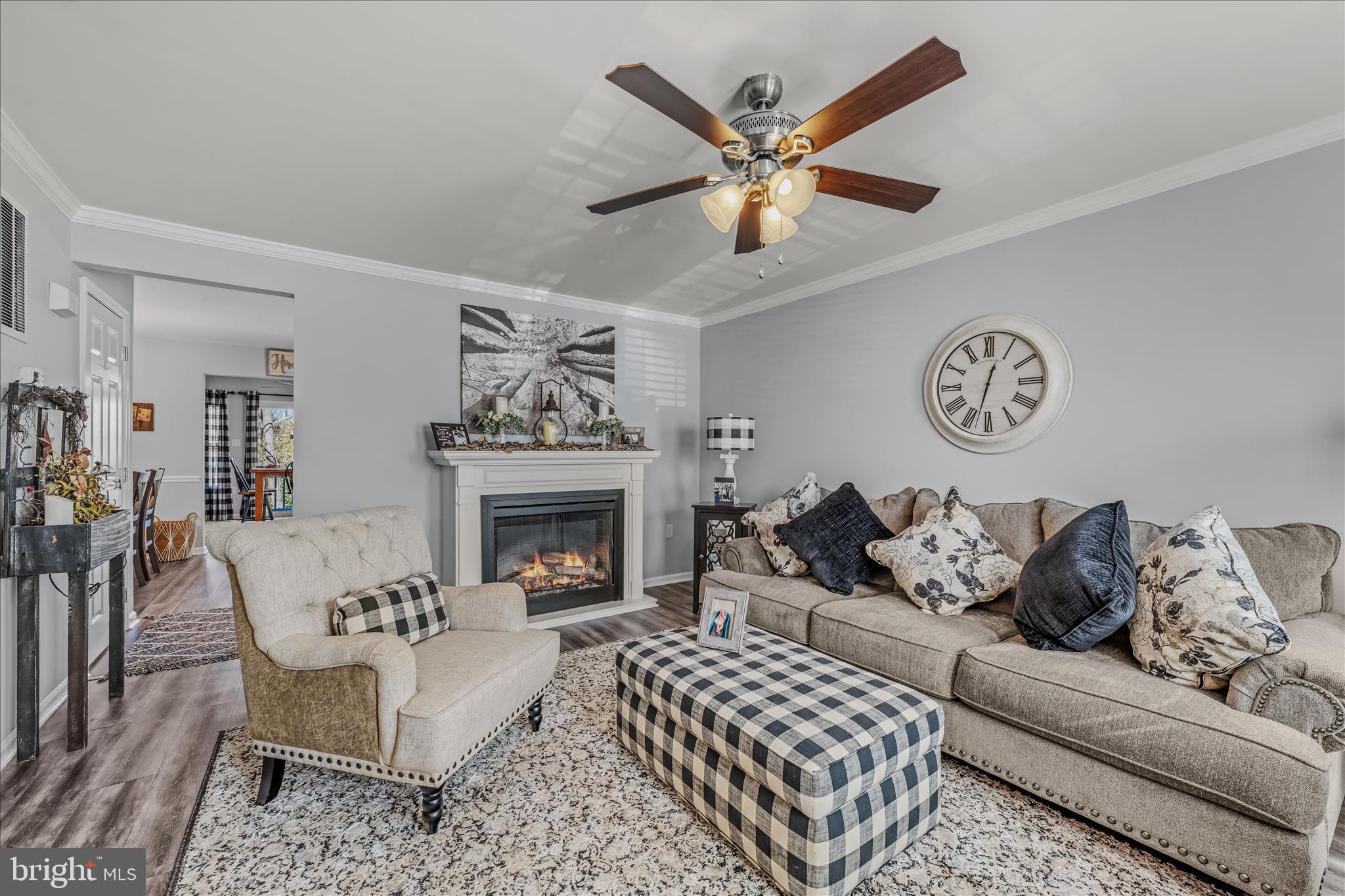 43 Scarboro Drive Bunker Hill, WV 25413 - Photo 6 of 43 a living room with furniture and a fireplace