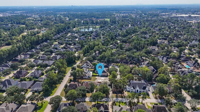 an aerial view of a city with lots of residential buildings