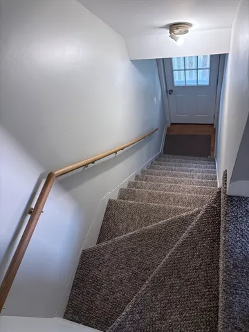 a view of a balcony with an outdoor space