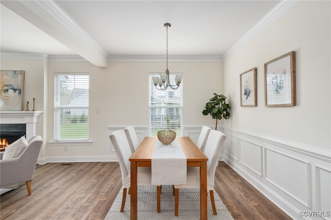 9019 Forge Gate Lane Chesterfield, VA 23832 - Photo 5 of 47 a view of a dining room with furniture window and outside view