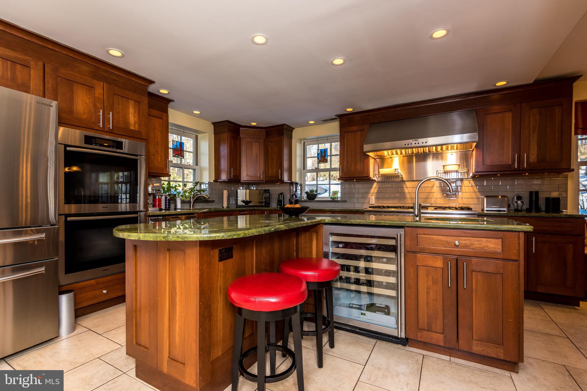 501 Edann Road Glenside, PA 19038 - Photo 7 of 60 Gourmet Kitchen - Wine Fridge