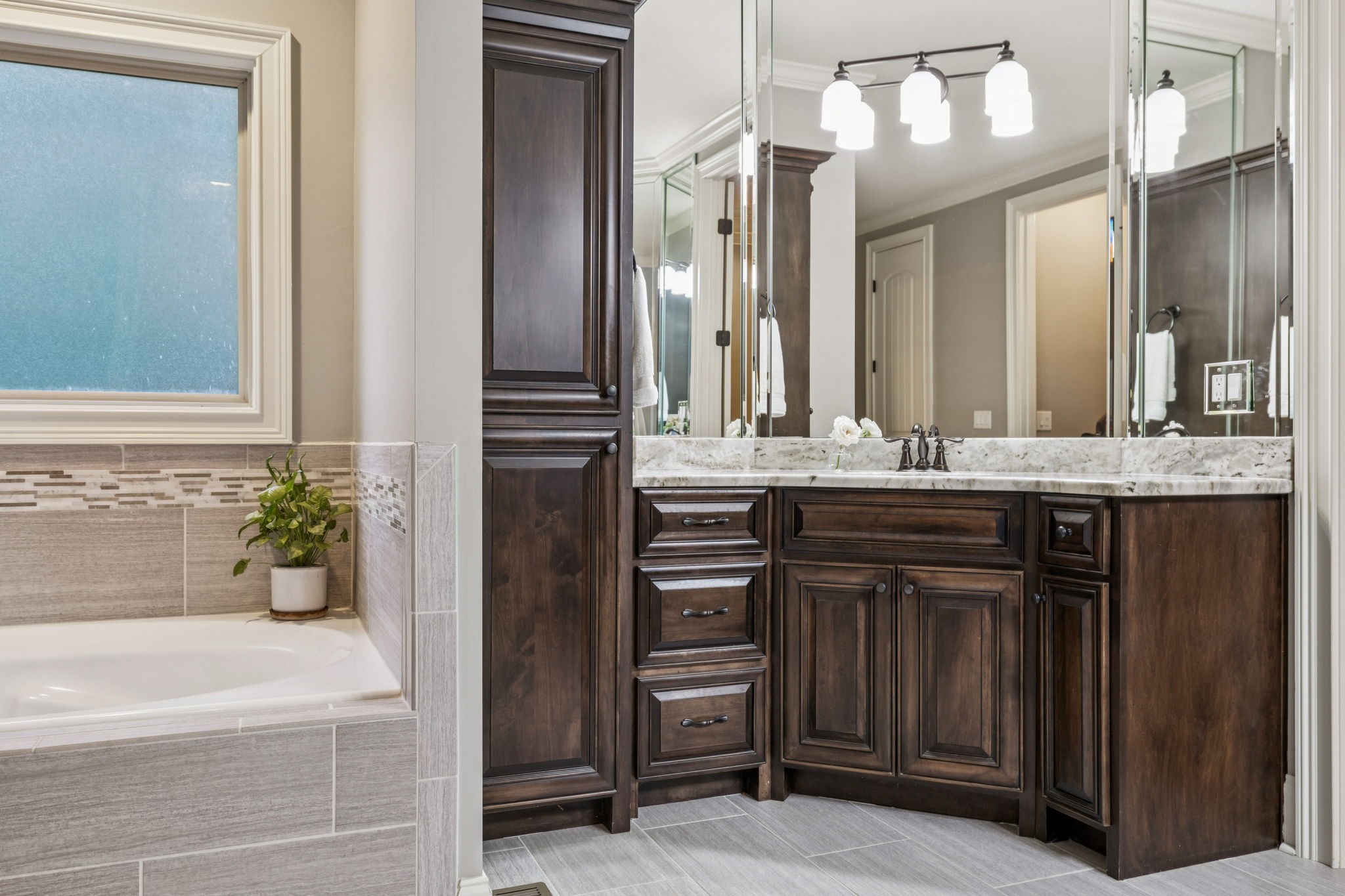240 Laycrest Drive Mount Juliet, TN 37122 - Photo 47 of 100 a bathroom with a sink a vanity and a mirror