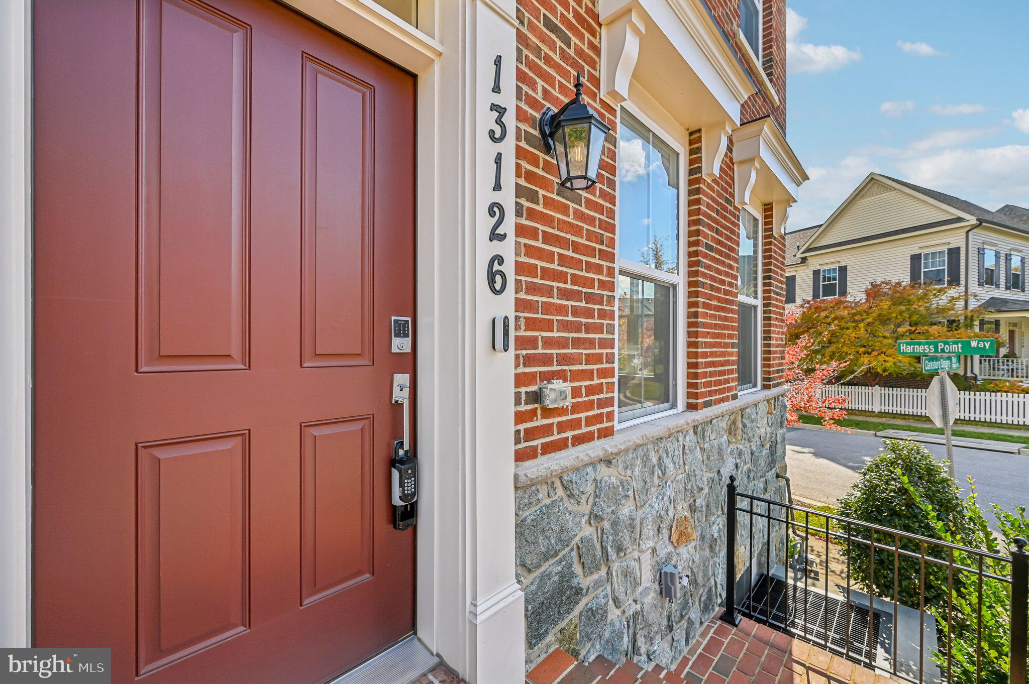 a view of front door of house