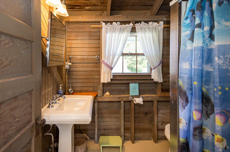 44 Green Hollow Road Edgartown, MA 02539 - Photo 38 of 45 a bathroom with a sink and mirror with bathtub