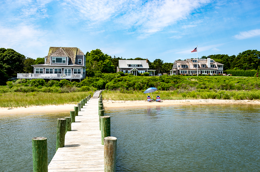 44 Green Hollow Road Edgartown, MA 02539 - Photo 7 of 45 a view of houses with an open space and lakeside