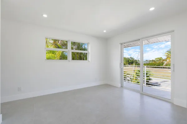 a view of an empty room