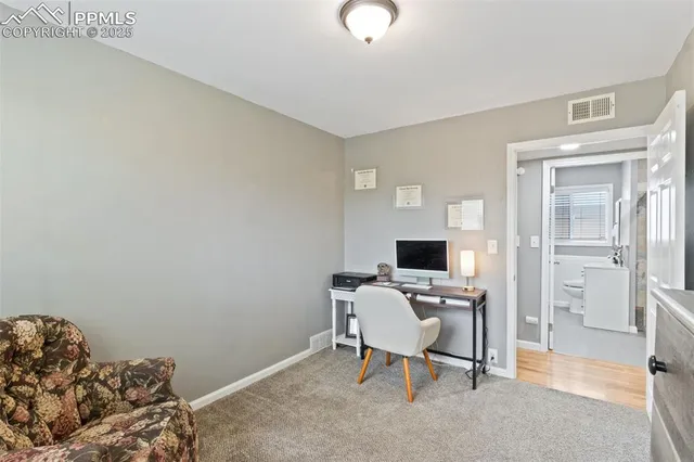 a view of a workspace with a window