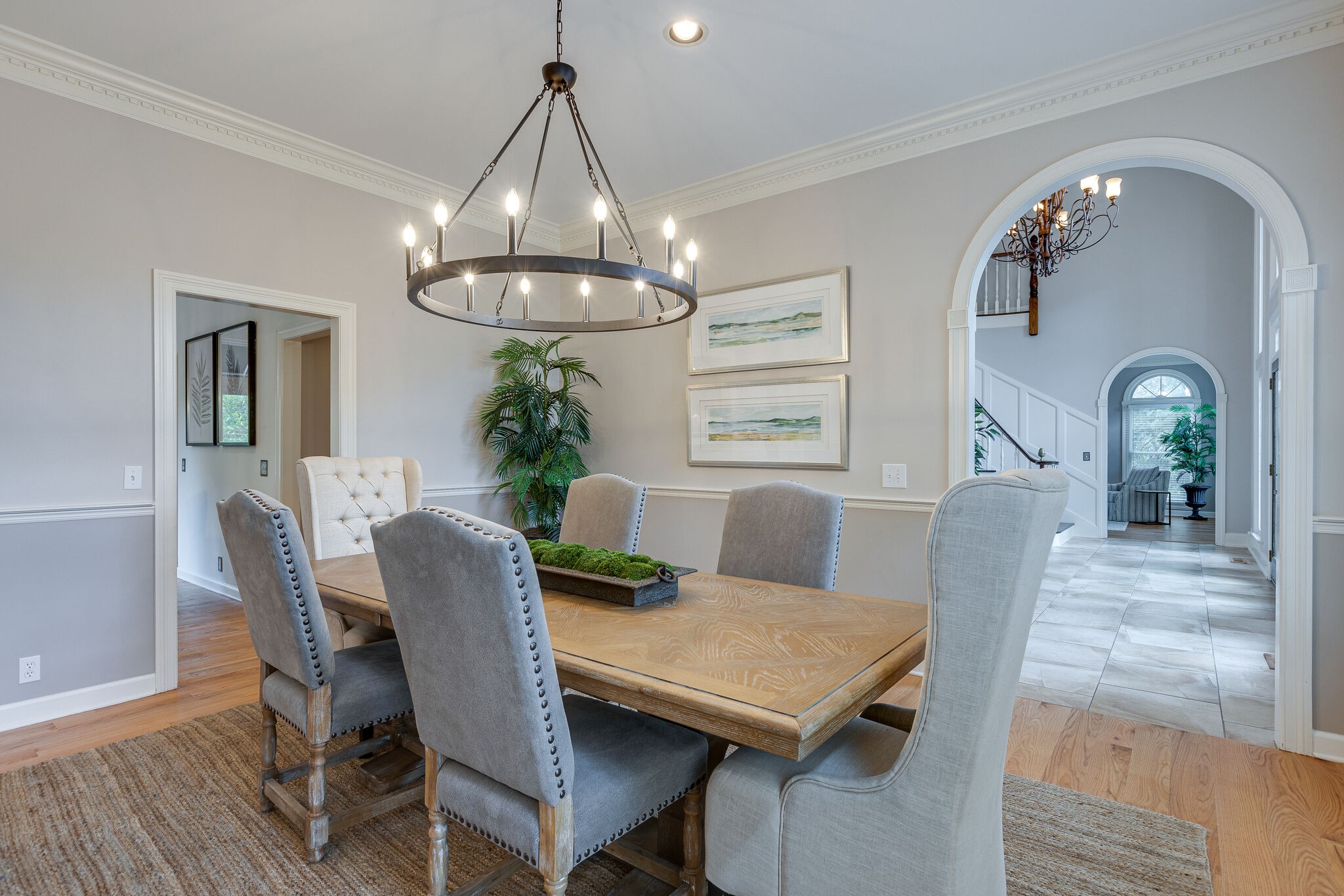 9501 Clovercroft Road Franklin, TN 37067 - Photo 14 of 70 a view of a dining room with furniture and chandelier