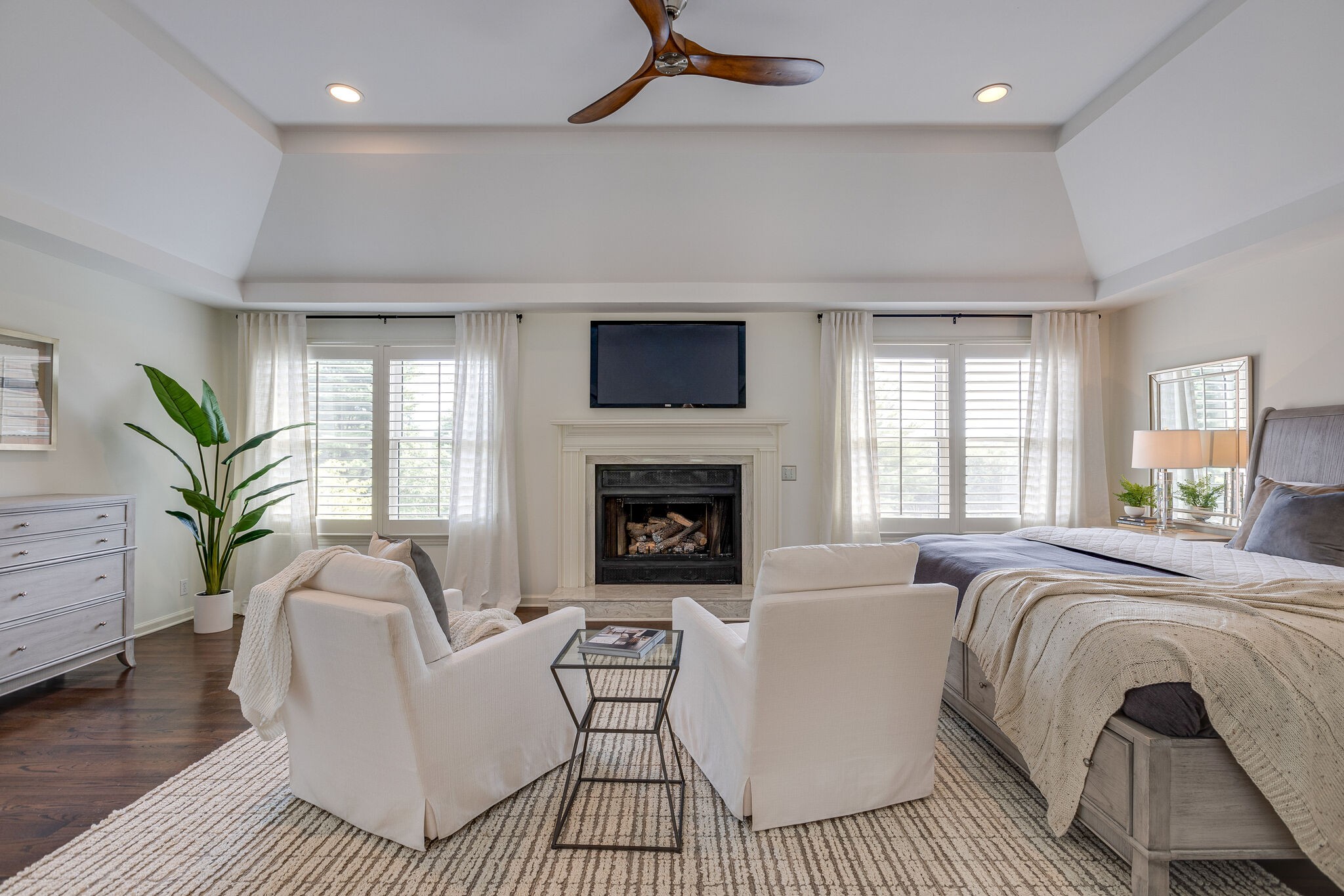 9501 Clovercroft Road Franklin, TN 37067 - Photo 34 of 70 a living room with furniture fireplace and window
