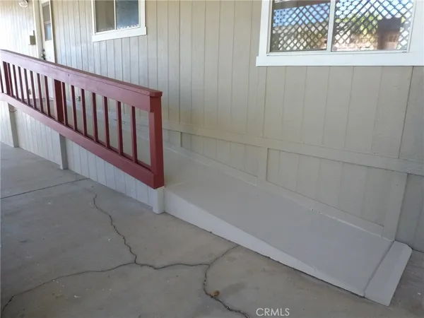 a view of a balcony