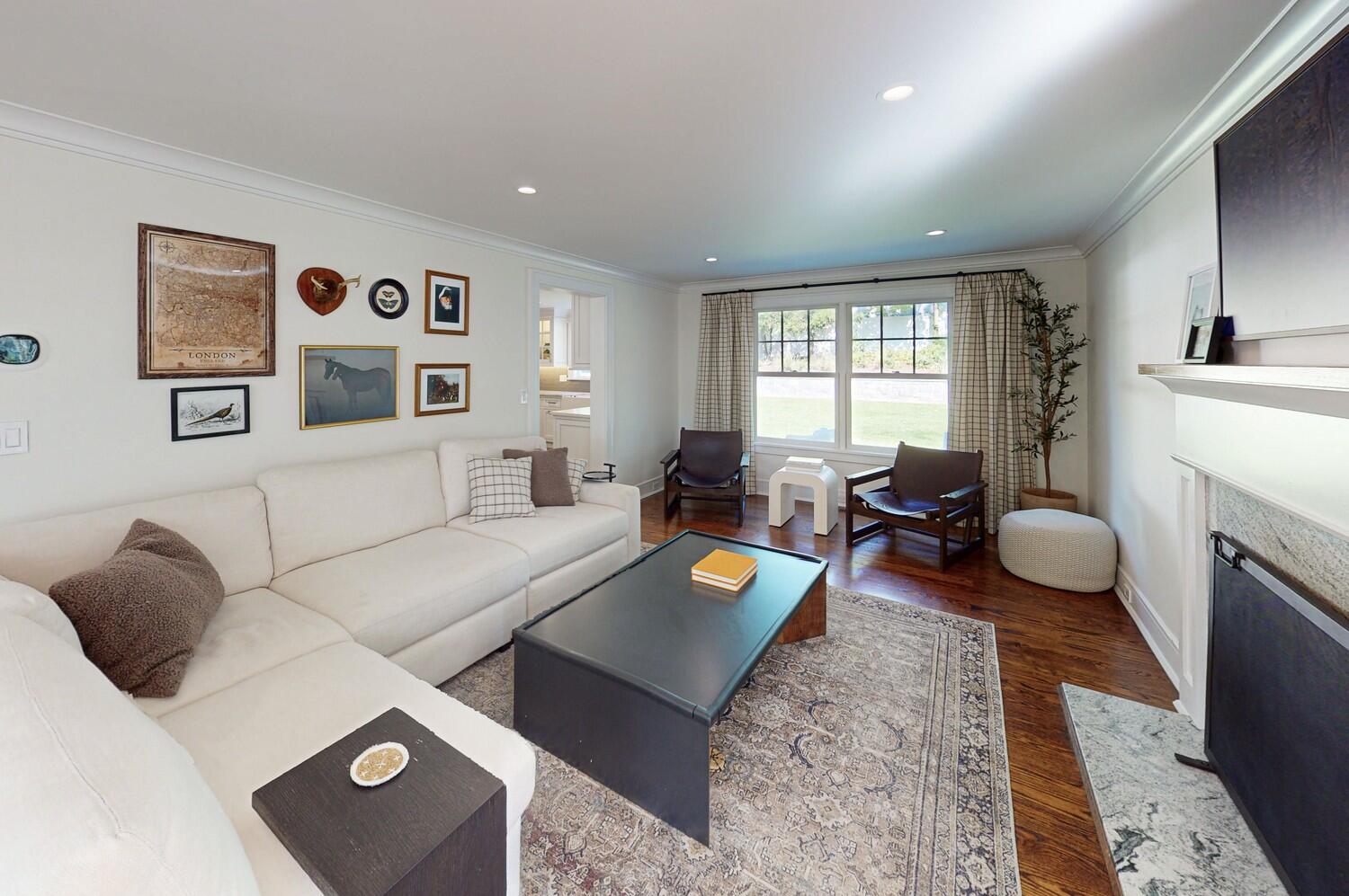 2 Hollow Tree Ridge Road Darien, CT 06820 - Photo 6 of 40 a living room with furniture and a fireplace