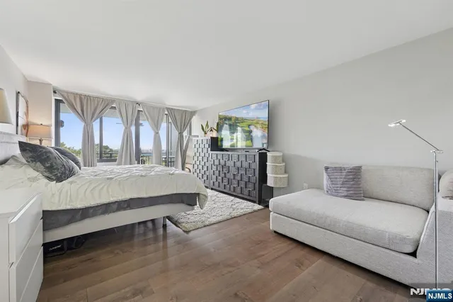 a view of a city from a balcony