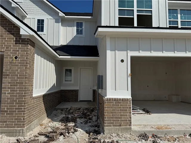 a front view of a house with a window