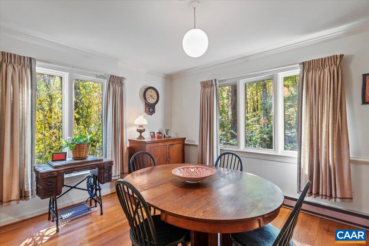 103 Vicar Court Charlottesville, VA 22901 - Photo 11 of 74 a view of a dining room with furniture window and outside view