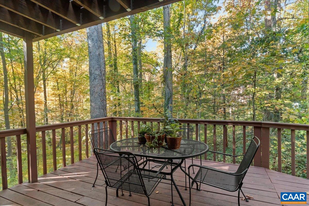 103 Vicar Court Charlottesville, VA 22901 - Photo 34 of 74 a view of a balcony with furniture and wooden deck