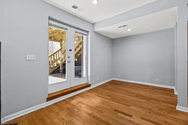 a view of an empty room