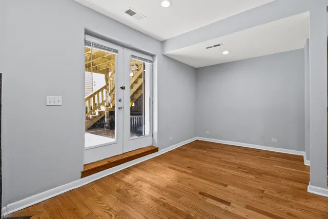 a view of an empty room