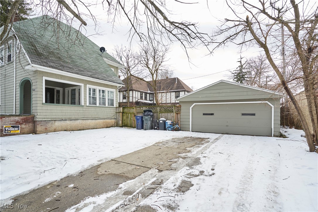 2152 Middlefield Road Cleveland, OH 44106 - Photo 50 of 50 View of front facade with a garage and an outbuilding
