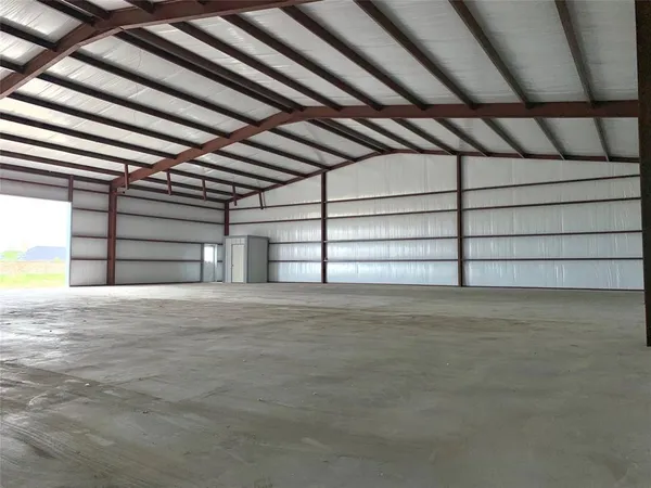 a view of an empty garage