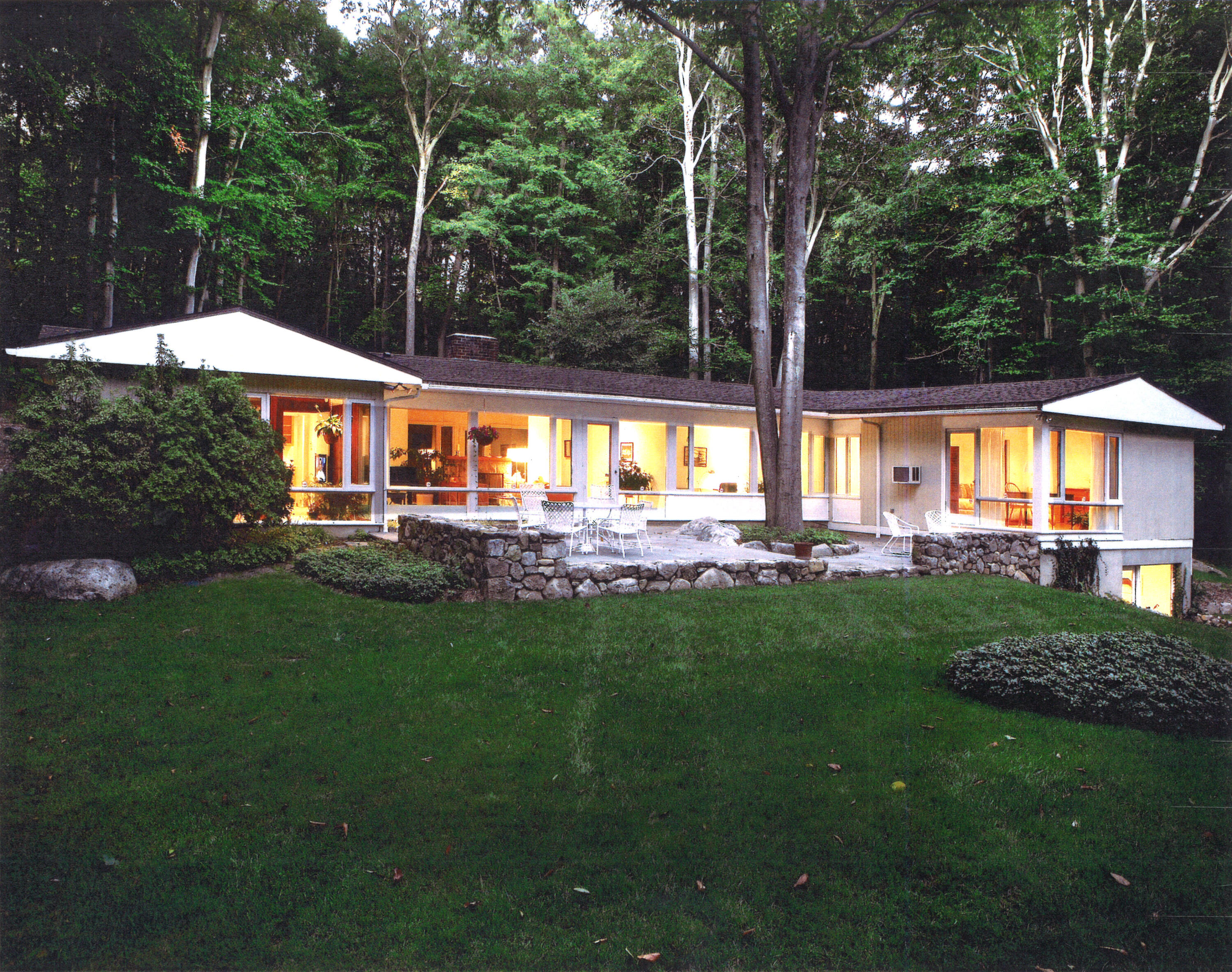 154 Indian Rock Road New Canaan, CT 06840 - Photo 30 of 33 a view of backyard with green space