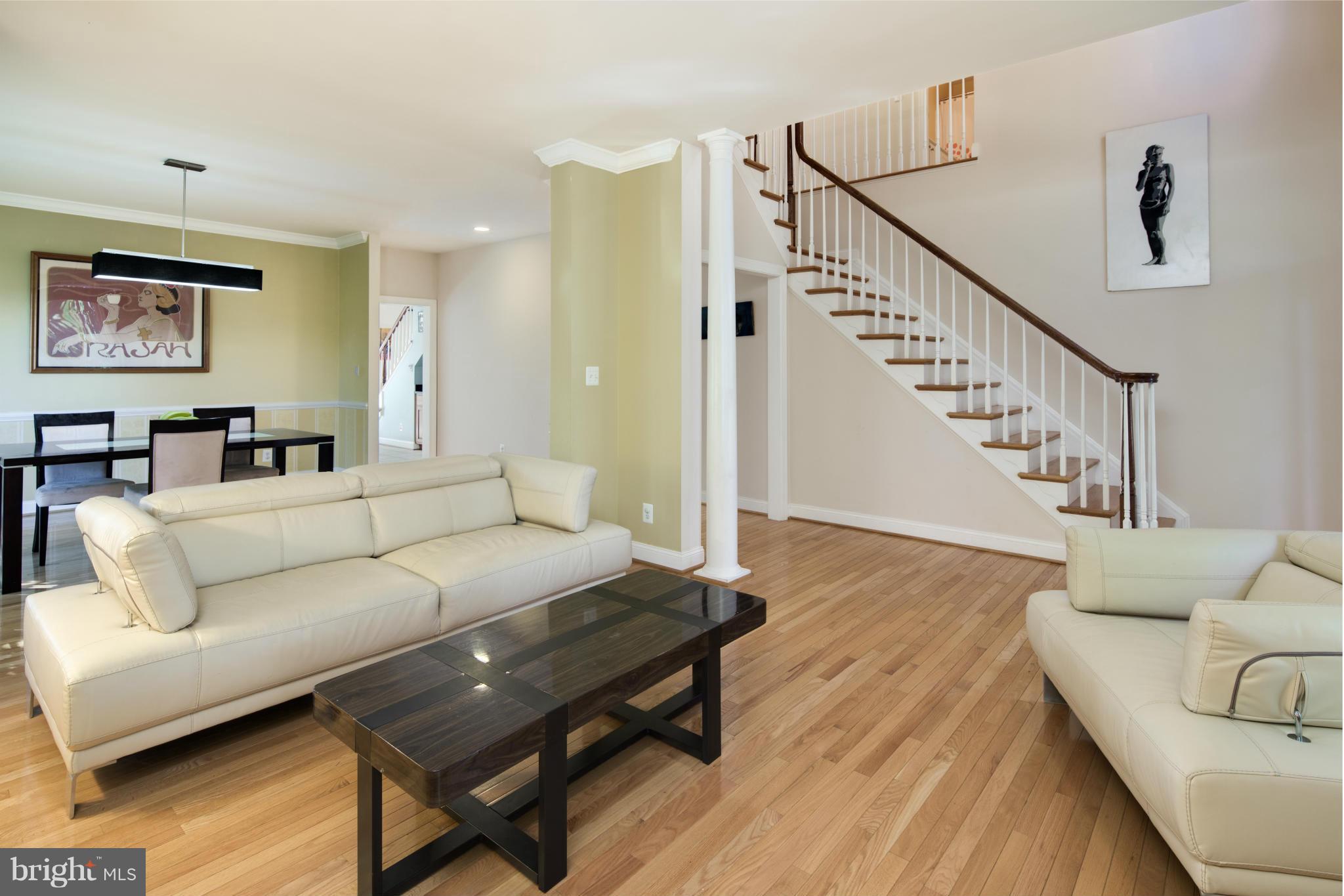 101 West George Mason Road Falls Church, VA 22046 - Photo 6 of 30 Living Room Looking Towards Stairs
