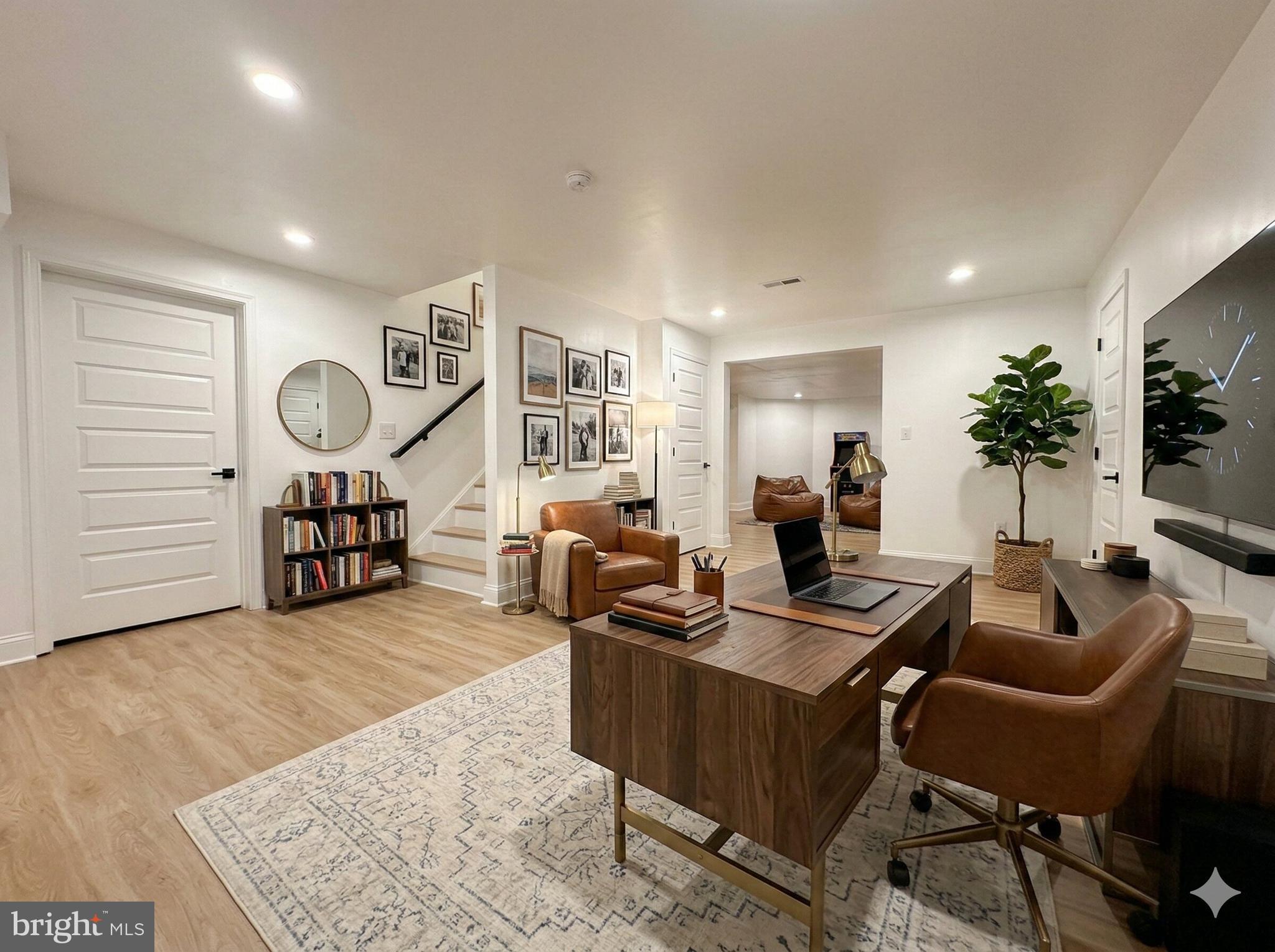 10402 Laurel Ridge Way, Unit BSMT Fredericksburg, VA 22408 - Photo 22 of 35 a living room with furniture and a table